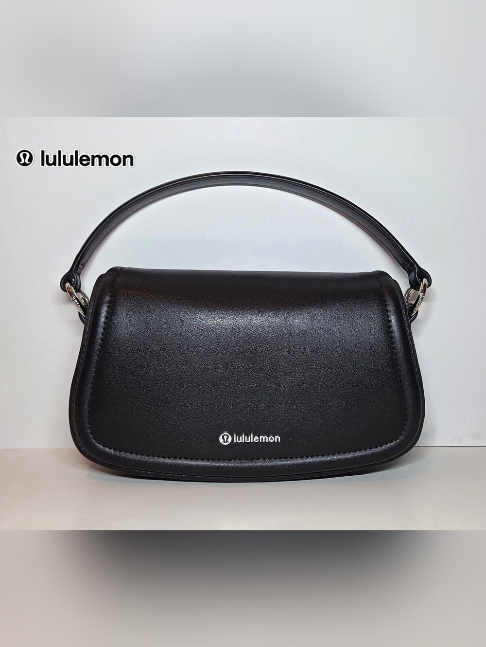 *Lululemon* Black Leather Alternative Mini Bag 1.2L Purse